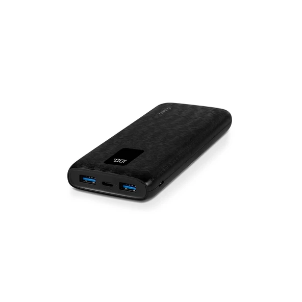 ttec PowerSlim Trio LCD 10.000mAh PD 22,5W Dahili Kablolu Taşınabilir Şarj Aleti / Powerbank