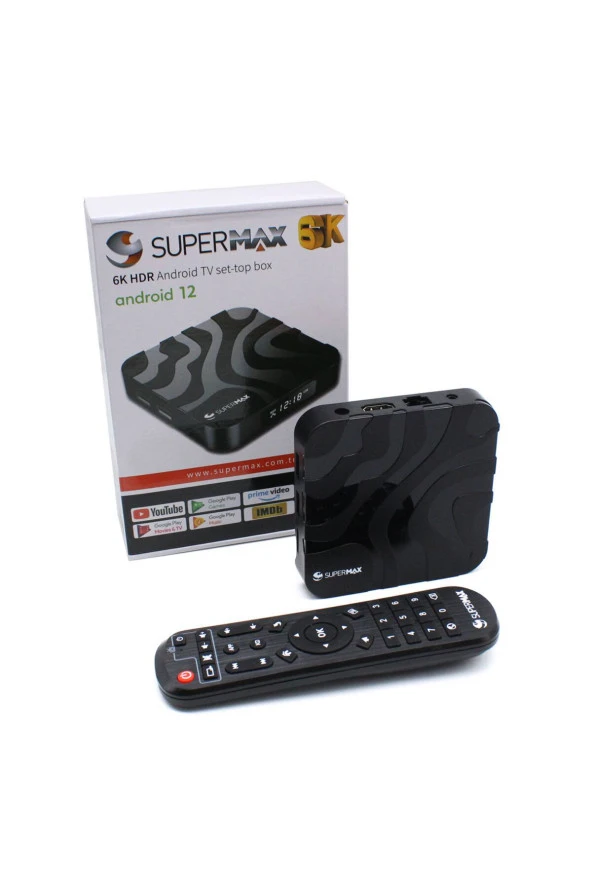 Süpermax 6K HDR Android TV Set-Top Box 2/16 - 2