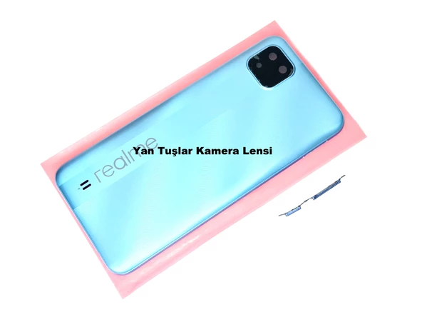 Tkgz Oppo Realme C11 Arka Pil Batarya Kapağı MAVİ