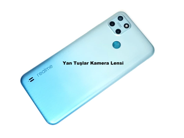 Tkgz Oppo Realme C25Y Kasa Arka Pil Batarya Kapağı ACIK MAVİ ürün görseli