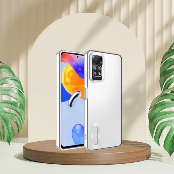Xiaomi Redmi Note 11 Pro Yanları Renkli Lens Korumalı Logo Gösteren Tlp Mega Kılıf - 7