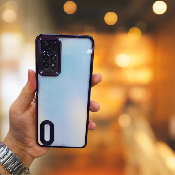 Xiaomi Redmi Note 11 Pro Yanları Renkli Lens Korumalı Logo Gösteren Tlp Mega Kılıf