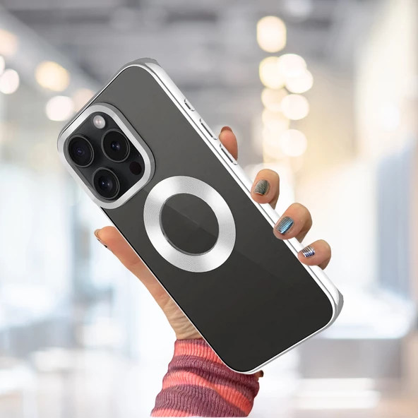 İphone 15 Pro Max Yanları Renkli Logo Gösteren Tlp Mega Kılıf - 7