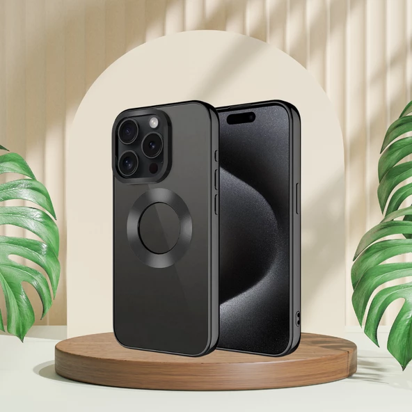 İphone 15 Pro Max Yanları Renkli Logo Gösteren Tlp Mega Kılıf - 5