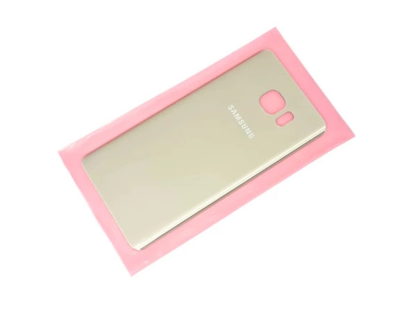 Tkgz Samsung Galaxy NOTE 5 Arka Pil Batarya Kapağı (CAM) GOLD