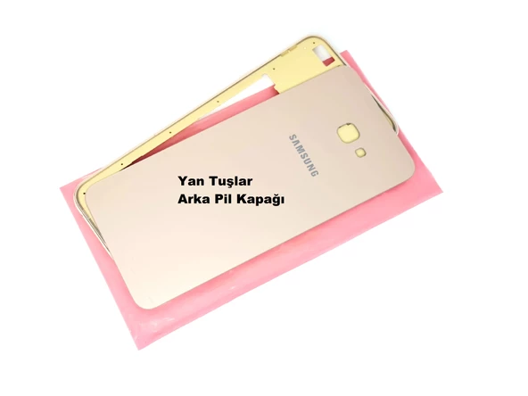 Tkgz Samsung Galaxy J4 Plus Kasa Arka Pil Batarya Kapağı GOLD