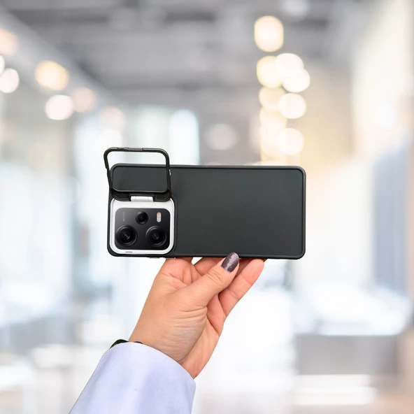 Xiaomi Redmi Note 12 Pro 5G Standlı İçi Süet Tpu Kılıf - 5