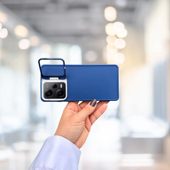 Xiaomi Redmi Note 12 Pro 5G Standlı İçi Süet Tpu Kılıf - 4