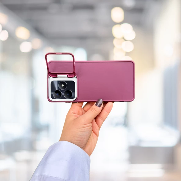 Realme C53 Standlı İçi Süet Tpu Kılıf - 3