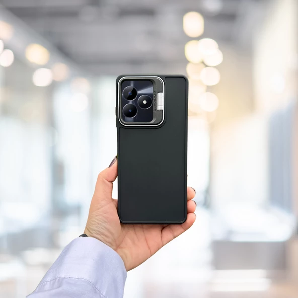 Realme C53 Standlı İçi Süet Tpu Kılıf - 6