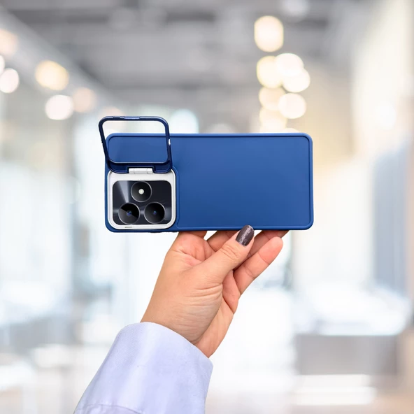 Realme C53 Standlı İçi Süet Tpu Kılıf - 4