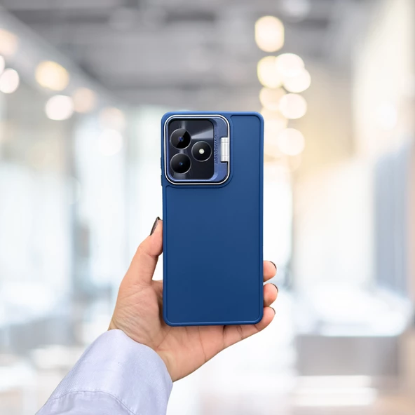 Realme C53 Standlı İçi Süet Tpu Kılıf - 7