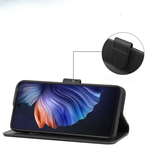 Reeder P13 Blue 2021 Tlp Kartlıklı Cüzdan Kılıf (Deluxe Wallet Case) - 3