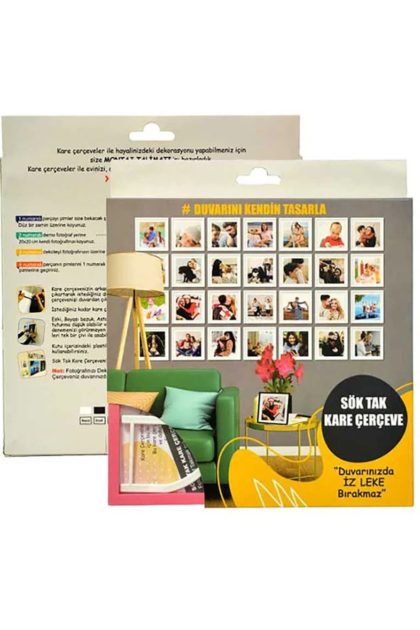 Sök Tak Kare Çerçeve 1 Adet 20x20 - 2