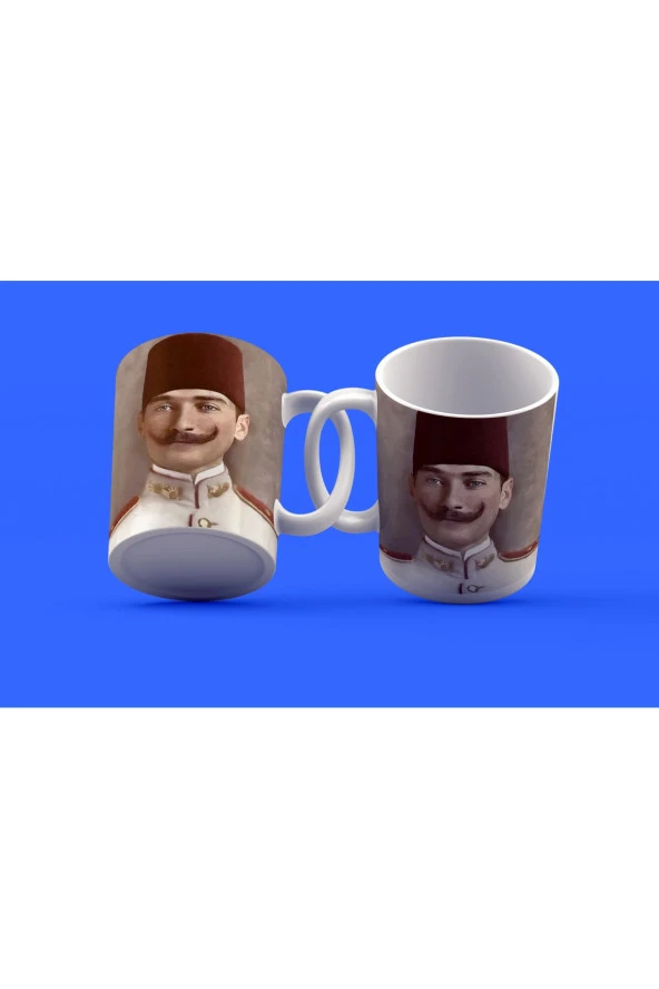 Atatürk Temalı Tasarım Çay Kahve Kupası