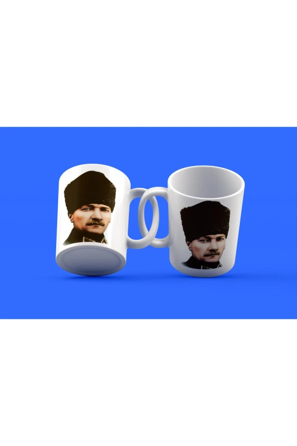 Atatürk Temalı Tasarım Çay Kahve Kupası