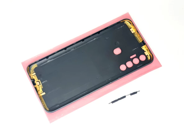 Tkgz Tecno Spark 7 Pro (KF8) KASA Arka Pil Batarya Kapağı FÜME - Resim 2