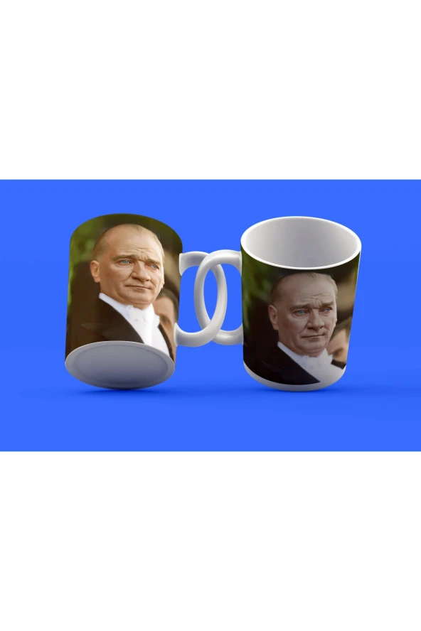 Atatürk Temalı Tasarım Çay Kahve Kupası