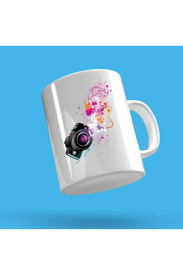 Fotoğraf Makinesi Tasarım Çay Kahve Kupası - 2