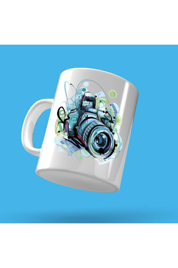 Fotoğraf Makinesi Tasarım Çay Kahve Kupası