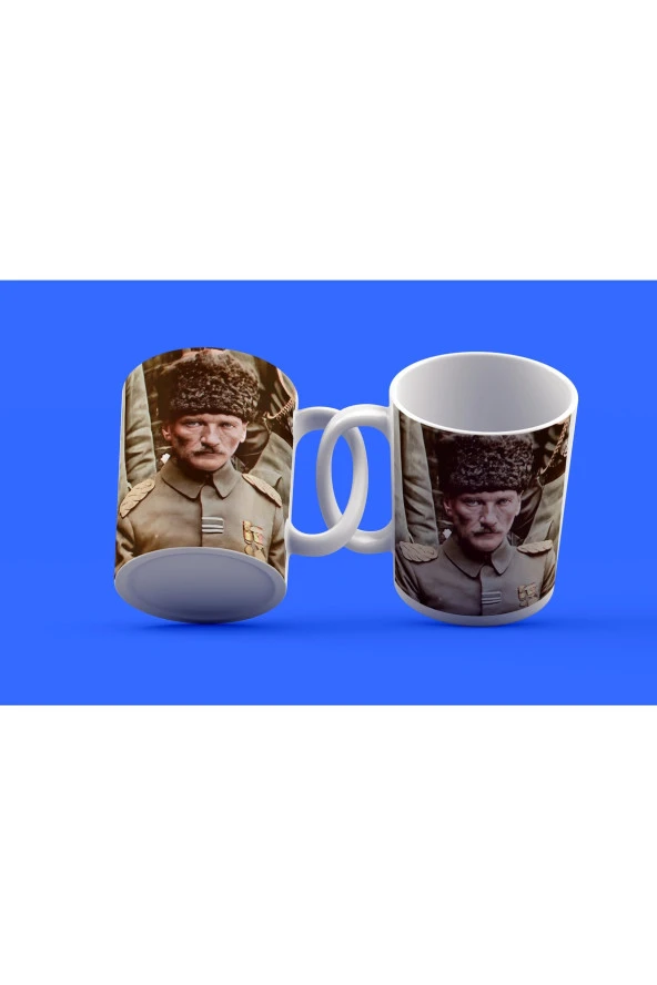Atatürk Temalı Tasarım Çay Kahve Kupası