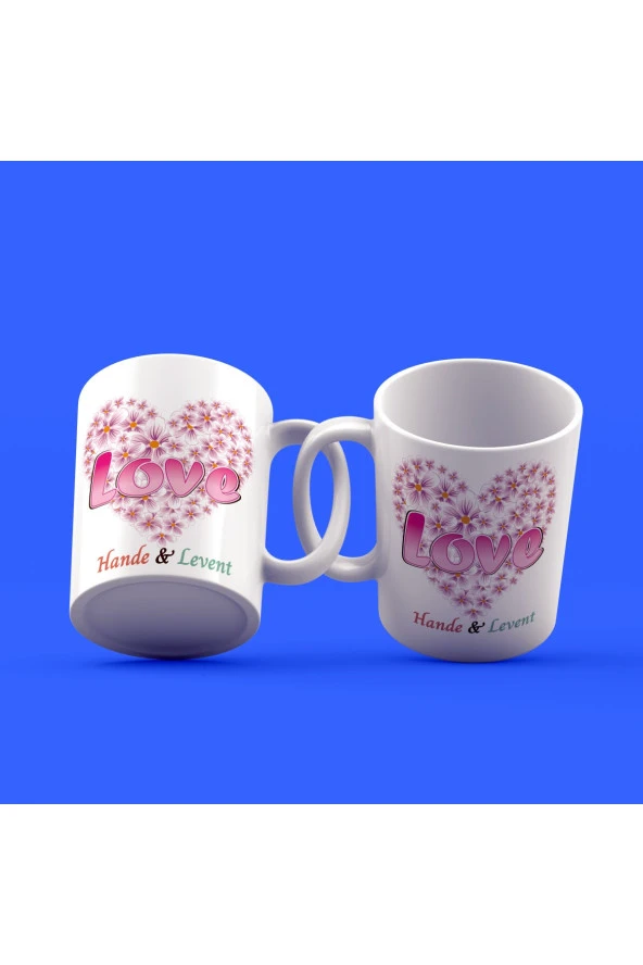 Sevgililer Günü Tasarımı Çay Kahve Kupası