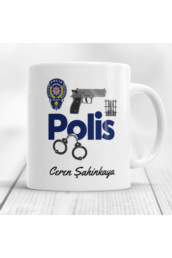 Polis Baskılı Bardak