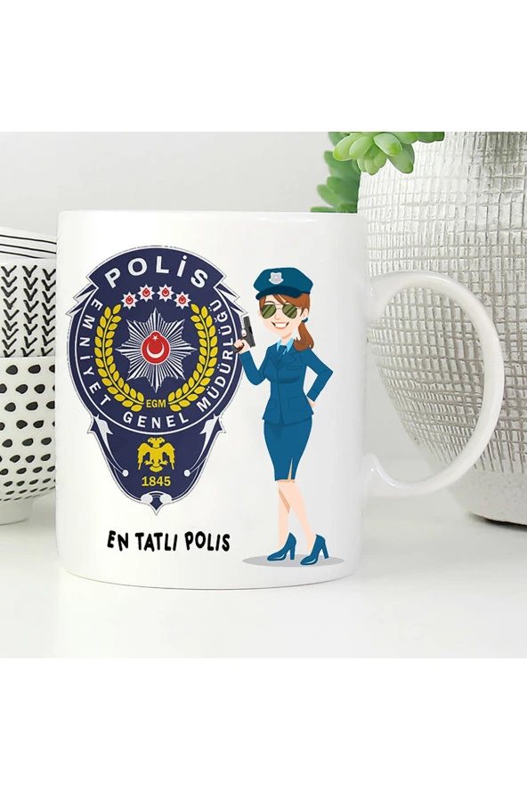 Polis Baskılı Bardak