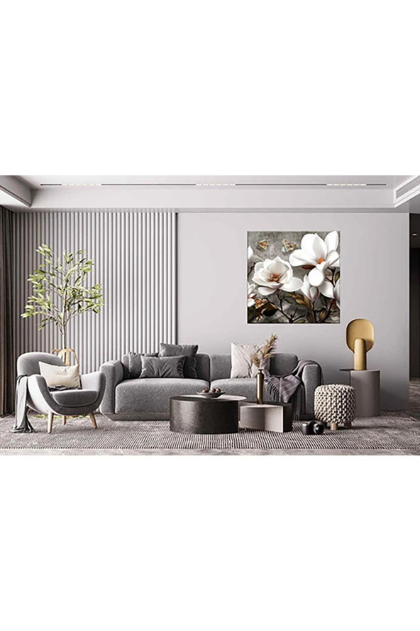 Kanvas Tablo (DOĞA ÇİÇEK) Kare - 2