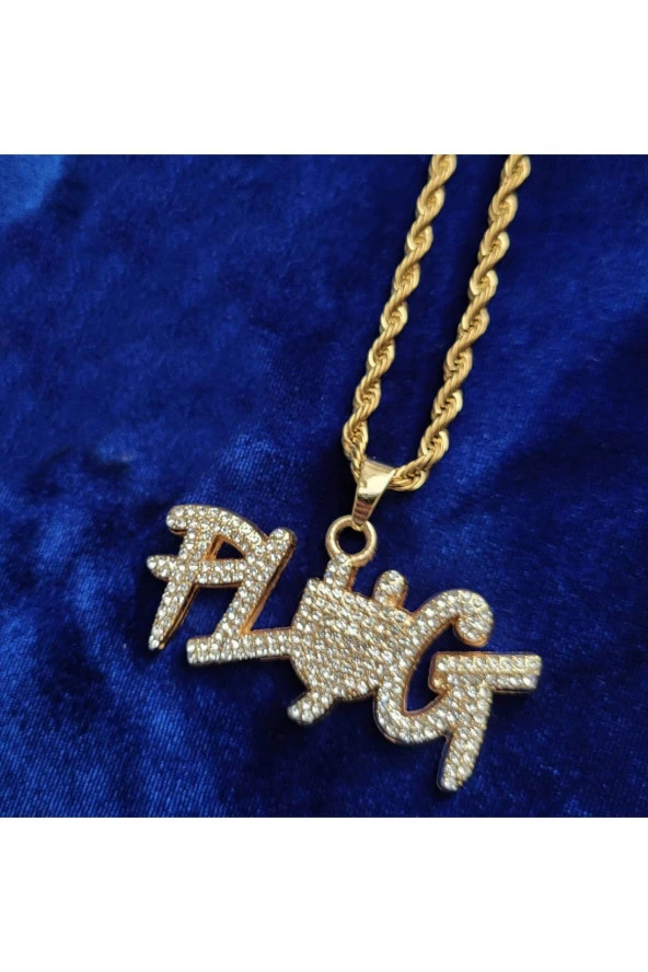 Iced Taşlı Plug Kolye - 3