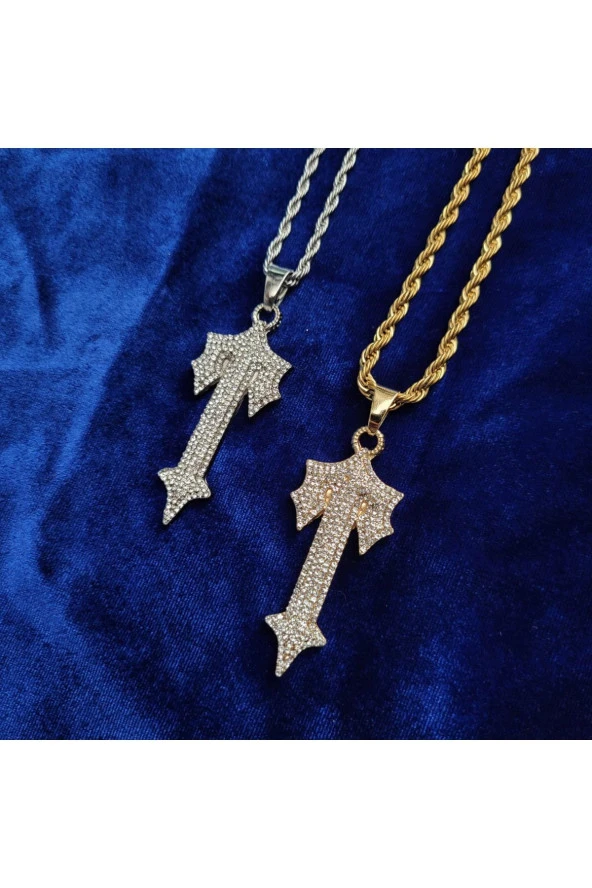 Trapstar Iced Taşlı Kolye (GOLD) - 2