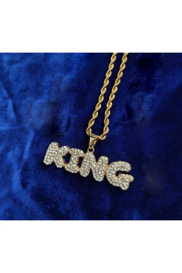 Iced Taşlı King Kolye - 2
