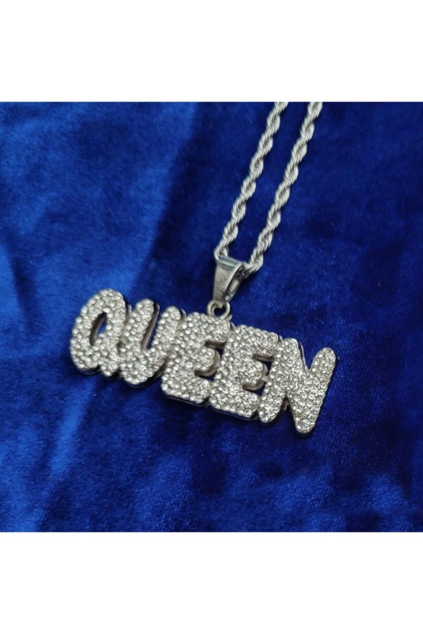 Iced Taşlı Queen Kolye - 3