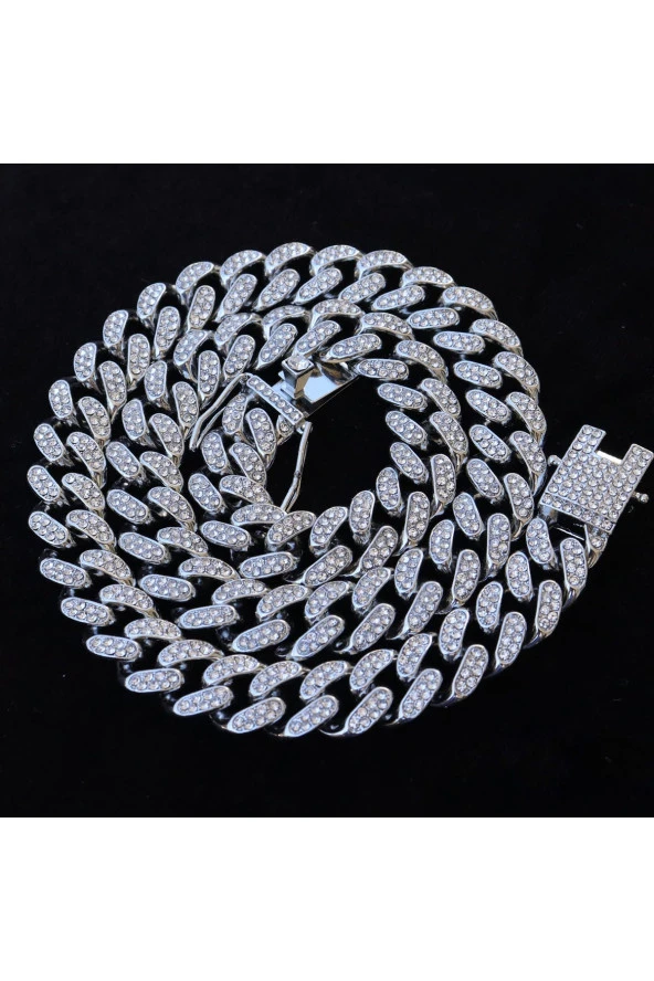 Çelik Kolye - Cuban Chain 8mm 50 cm