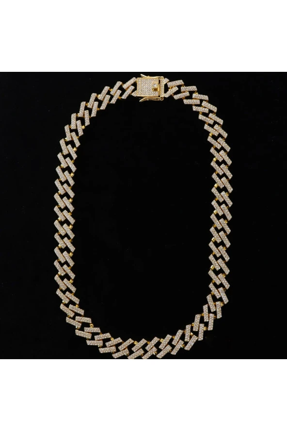 15mm Mıcro Prong Chain Gold