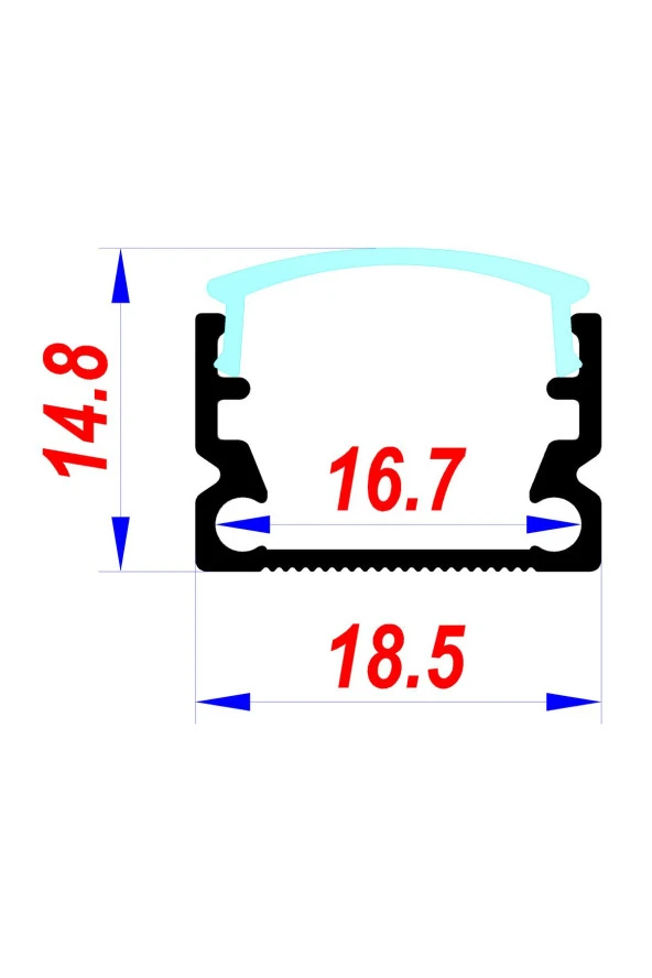 Arge Led Mutfak Dolabı ve Tezgah Üstü Sıva Üstü  LED Bar 12V 2700K 50 cm - 5