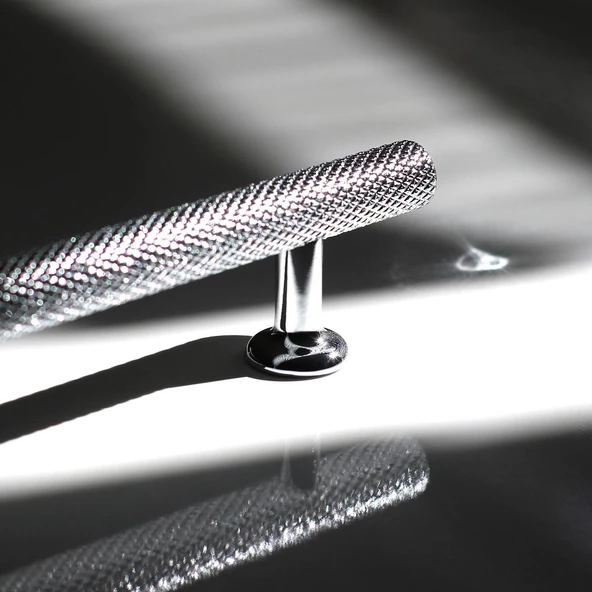 Doruk Kulp Mutfak Mobilya Dolabı Çekmece Dolap Kapak Kulpları Kulpu Kulbu Krom Renk 96 mm Metal - Resim 2