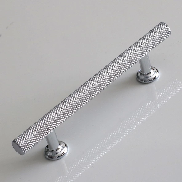 Doruk Kulp Mutfak Mobilya Dolabı Çekmece Dolap Kapak Kulpları Kulpu Kulbu Krom Renk 96 mm Metal - Resim 3