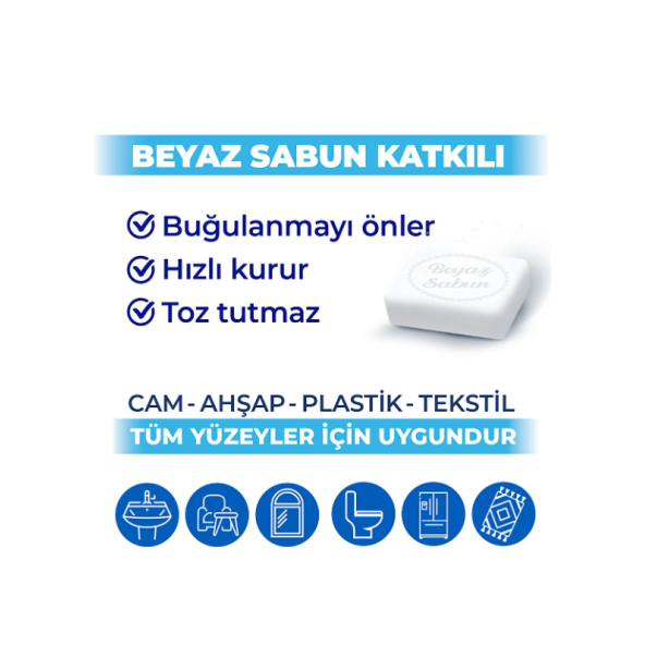 Bingo Pratik Yüzey Temizlik Havlusu Beyaz Sabun 96x3 (288 YAPRAK) - 4