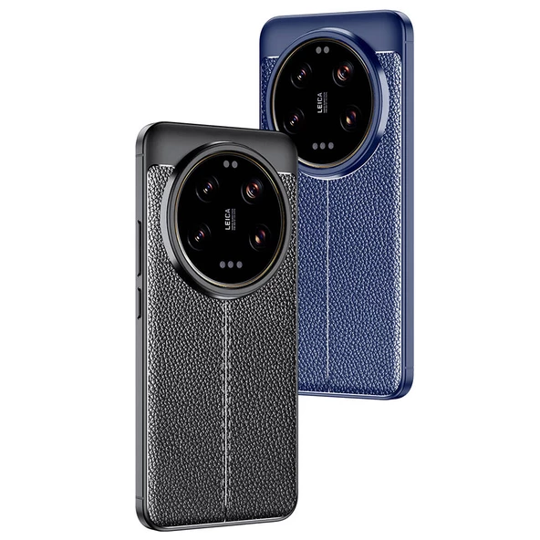 Xiaomi Mi 14 Ultra Kılıf Deri Tarzı Niss Silikon Case Kapak - 4