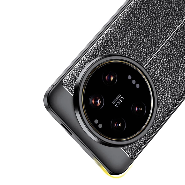 Xiaomi Mi 14 Ultra Kılıf Deri Tarzı Niss Silikon Case Kapak - 7