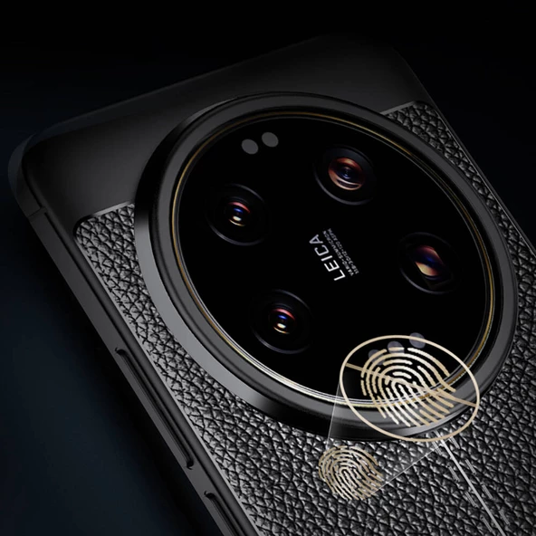 Xiaomi Mi 14 Ultra Kılıf Deri Tarzı Niss Silikon Case Kapak - 2