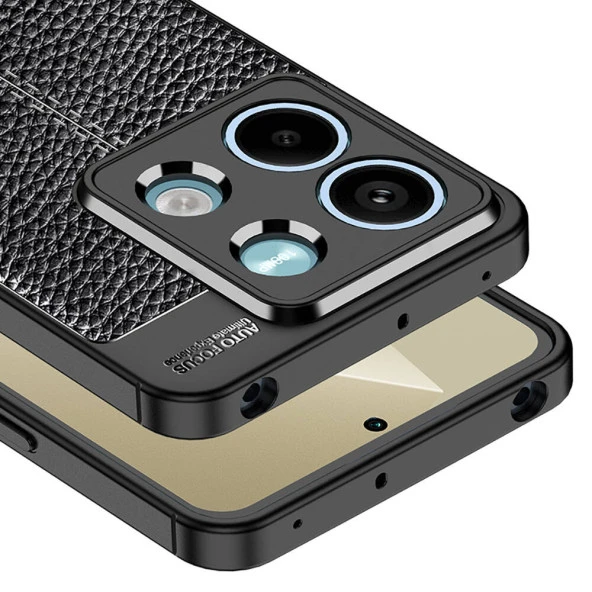 Xiaomi Redmi Note 13 5G Kılıf Deri Tarzı Niss Silikon Case Kapak - Resim 8