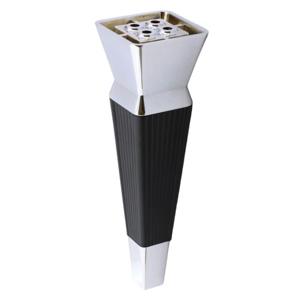 Mobilya Oturma Grubu Kanepe Sehpa TV Ünitesi Koltuk Ayağı Baza Ayakları Siyah Krom 20 cm - Resim 6