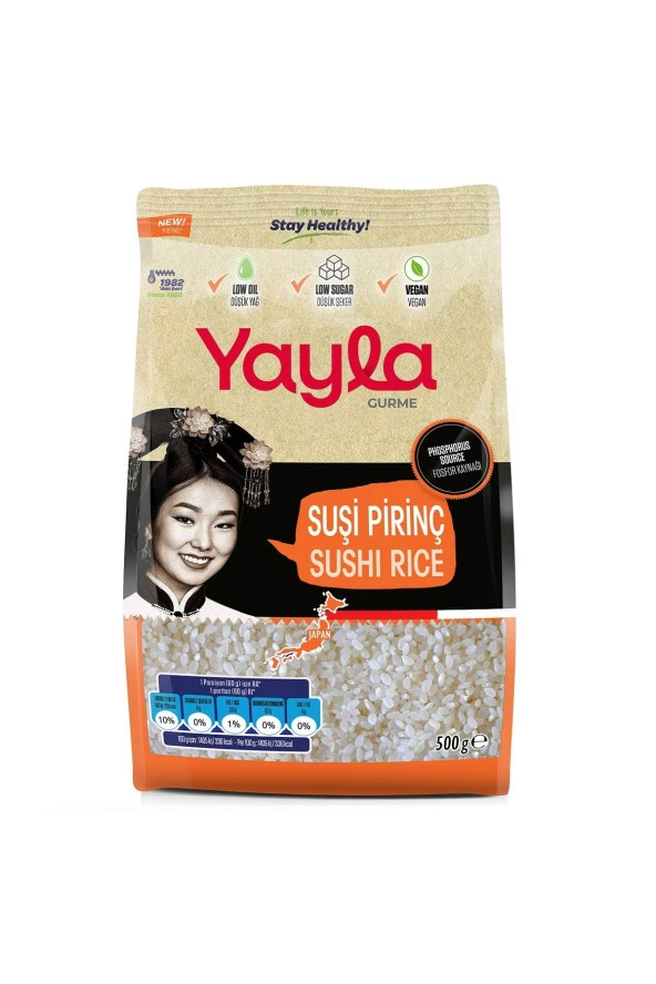 Yayla Gurme Sushi Pirinç 500 gr