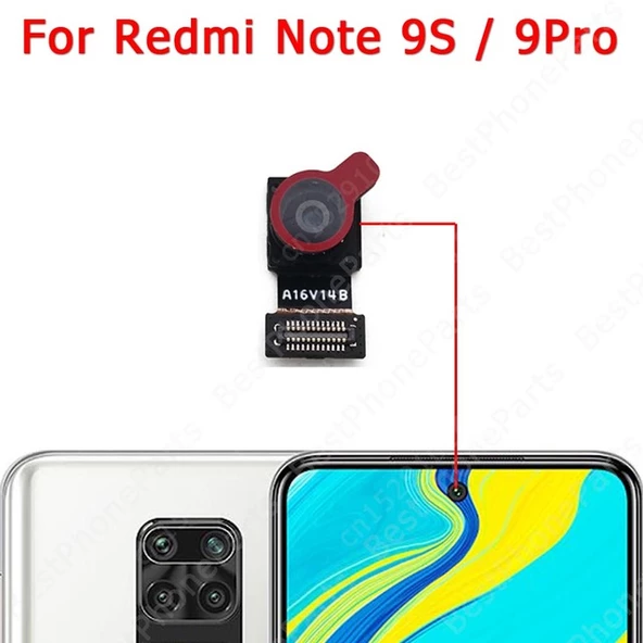 Tkgz Xiaomi Redmi NOTE 9 PRO Ön Kamera Orj