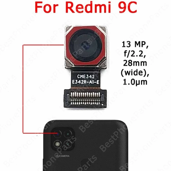 Tkgz Xiaomi Redmi 9A-9C Arka Kamera Orj