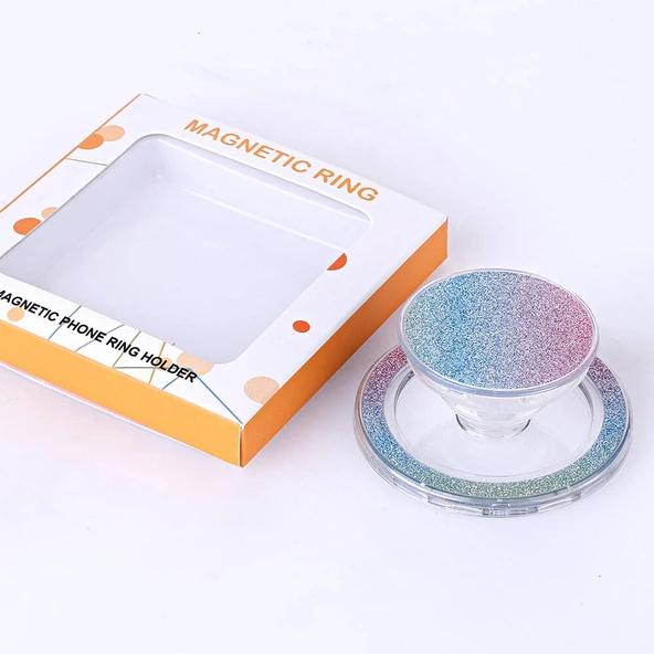 Simli Popsocket Telefon Tutacağı Magsafeli Tutucu P Soket 15 Telefon Standı - 4