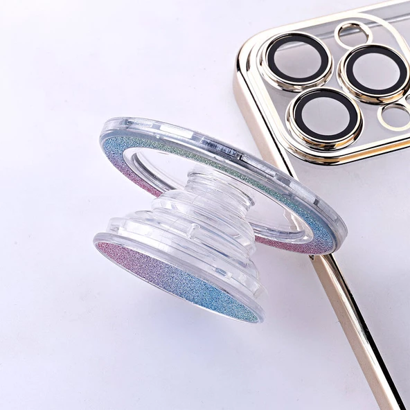 Simli Popsocket Telefon Tutacağı Magsafeli Tutucu P Soket 15 Telefon Standı - 3