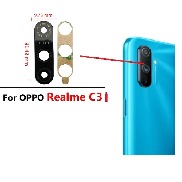 Tkgz Oppo Realme C3İ Arka Kamera Camı Lens Yapışkanlı ürün görseli